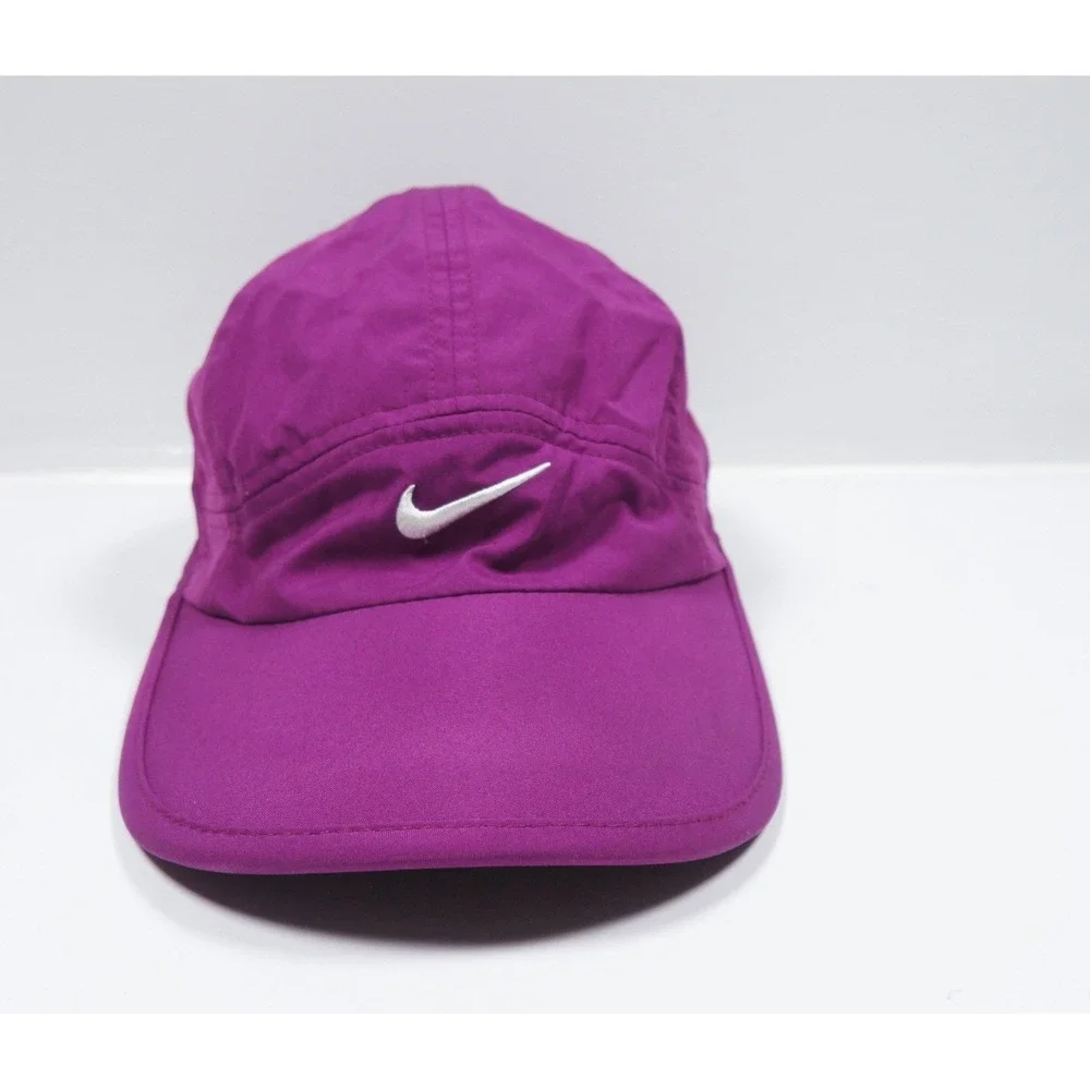 Nike Featherlight Dri-FIT Running Hat Purple Tailwind Adjustable Mesh Cap Adult